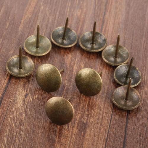 10Pcs Vintage Jewelry Gift Box Door Sofa Decorative Tack Stud Pushpin 20*25mm Antique Upholstery Nail Tachas Furniture Nail