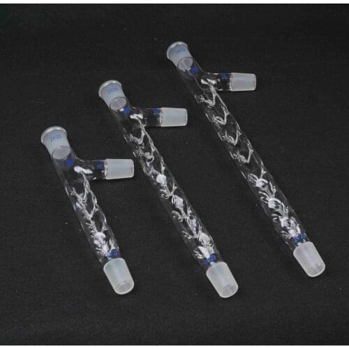19/26 24/29 Joint 200/250/300mm Glass Vigreux Distilling Tube with Side Arm