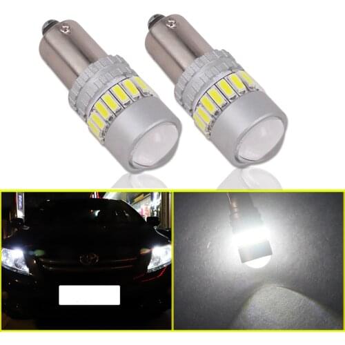 2PCS High Power BA9S BAX9S BAY9S canbus T4W H6W H21W 16SMD 4014 chips LED Side 12V-24V No-polarity Reverse Parking light