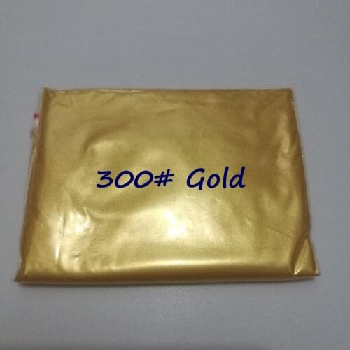 50g 300 Gold Natural Pearlescent Mica Powder Pigment Metallic Dye For Nail Cosmetic Polish, Soap Making