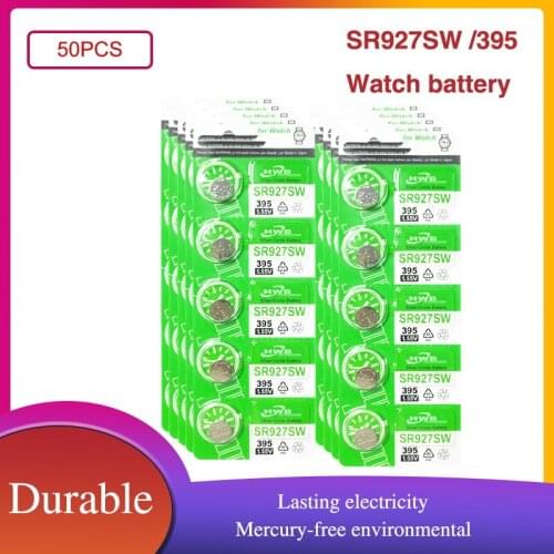 50PCS Original maxell 395 399 AG7 SR927SW SR927W SR927 LR927 LR927W 1.55V Silver Oxide Battery For Watch Toys Remote Button Cell