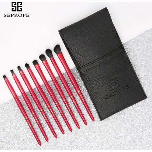 8 Pcs Eyeshadow Brushes Blending Starry Sky Wooden Handle Blender Brash Makeup Private Label Soft Light Weight Set Fenty Brush