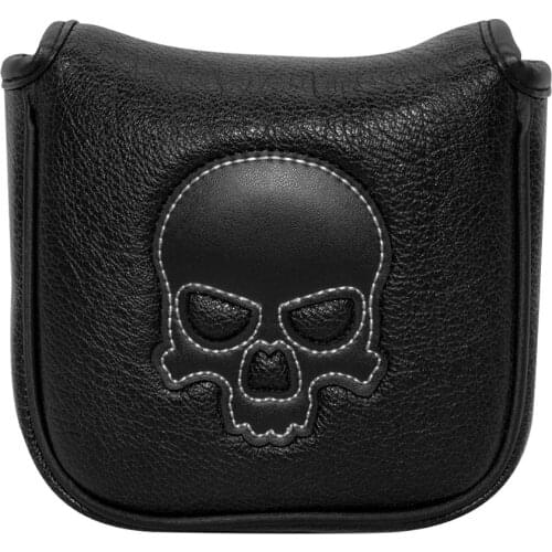 Golf Putter Cover,Golf Club Head Covers for Putter PU Leather Square Mallet Putter Headcover with Magnetic