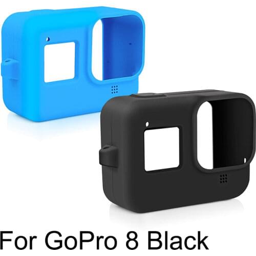 For GoPro Hero 8 Black Accessories Case Protective Silicone Case Skin for Go Pro Hero 8 Black Action Camera