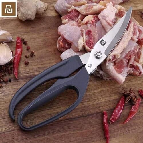 Xiaomi Houhou Stainless Steel Kitchen Scissors Multipurposes Shears Tool For Chicken Poultry Fish Meat Vegetables Herbs BBQs To