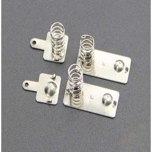 Positive and negative brass metal spring contact for AAA Battery Cassette 4pcs/set x100
