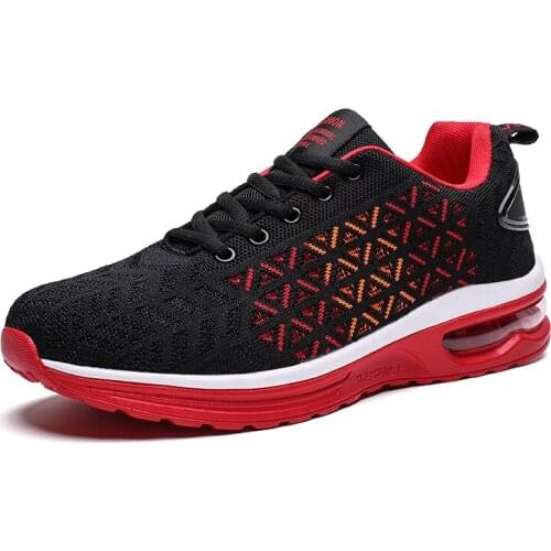 Lightweight Cushioned Sneakers Running Shoes Lac-up Shoes Men Casual Lightweight Comfortable Breathable Walking Sneakers 2020