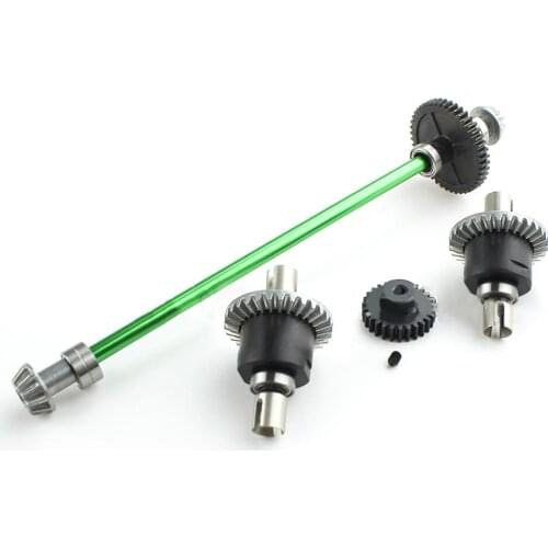 Metal Differential Central Drive Shaft Reduction Motor Gear Assembly for 1/14 WLtoys 144001 RC Car Spare Parts