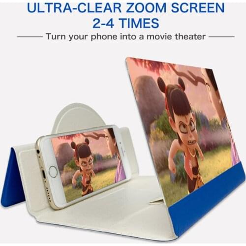 Mobile Phone Screen Magnifier 8 Inch 5D Folding Screen Amplifier Bracket Enlarge Stand Eyes Protection Movie Video Universal