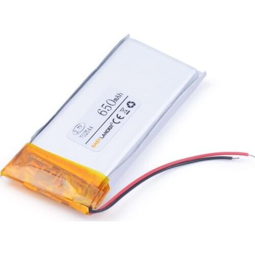Polymer lithium battery 3.7 V,702544 650MAH can be customized wholesale FCC ROHS MSDS quality certification medical device