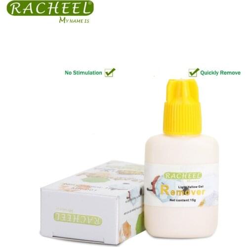 Racheel 15g Yellow Gel False Eyelash Glue Remover No Stimulation Individual False Eyelash Extension Glue Gel Remover