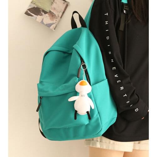 Female Solid Color Simple Backpacks for Women Waterproof Shoulder School Bags for Teenage Girls 2021 New Travel Backpack Ladies