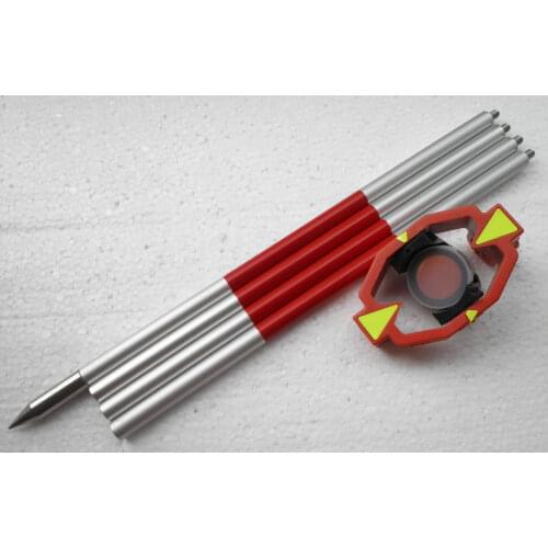Brand New mini Prism with 4 Poles For Total Stations prism constant offset 0 mm