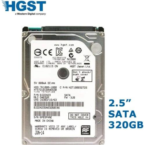 HGST Brand 2.5" 320GB SATA2-SATA3 Laptop PC Notebook Internal hdd hard disk drive 2mb/16mb 5400RPM-7200RPM disco duro
