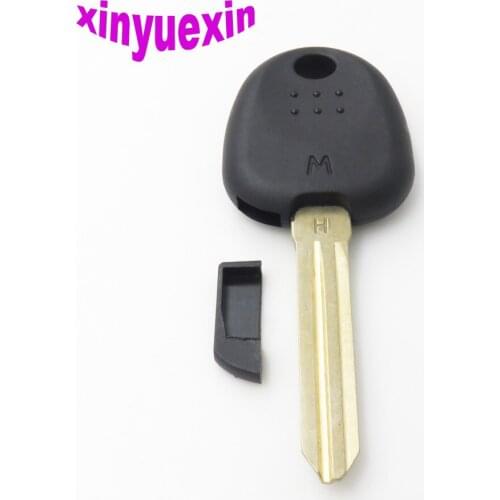 Xinyuexin Right Key Blade Transponder Chip Key Shell FOB Case For Hyundai Elantra Replacement Accent Chip Key With M Words