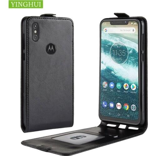 Protective case For Motorola Moto P30 Note Phone Case Flip Leather Case For Motorola Moto One Power High Quality Vertical Cover