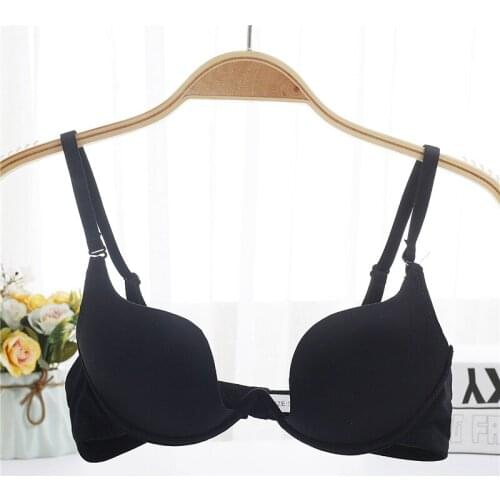 Fatimu Sexy Deep U Low Cut Push Up Women Lingerie U Bra Backless Underwear Plunge Sexy Bras Intimates Bras Female Push Up Bras