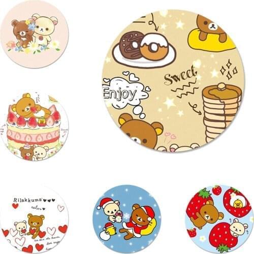 Rilakkuma Icons Pins Badge Decoration Brooches Metal Badges For Backpack Decoration