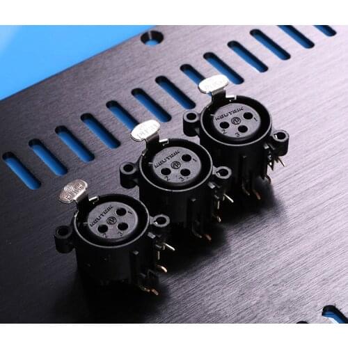 100% New Original NC3FAAH2 Female XLR Audio Plug Socket 3P Connector