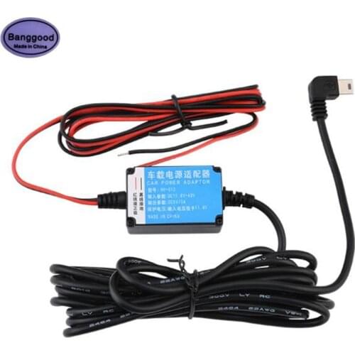 12V 24V to 5V 3A 15W Step Down DC-DC Converter Mini 5PIN USB Cable Car Buck Power Supply Charger Adaptor for GPS DVR Charging