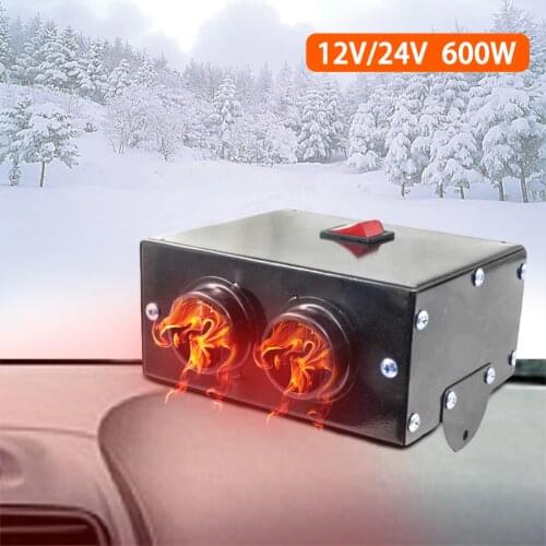 600W 12V 24V Car Heater Car Glass Defroster Window Heater Air Outlet 2 Warm Dryer in Car Goods Interior Accessories Winter