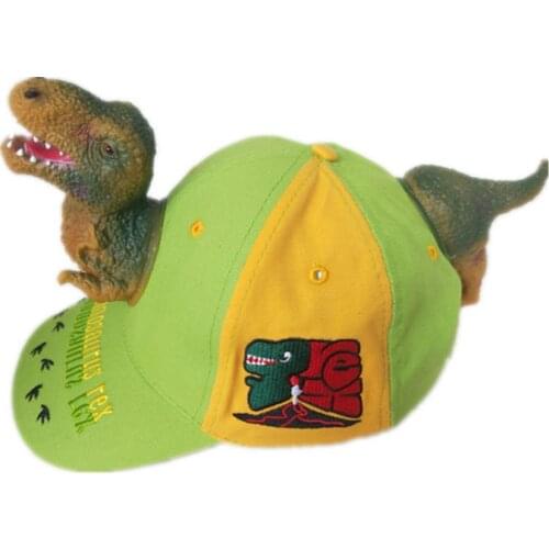 Cartoon Baby Dinosaur Hat Lovely Peaked Cap Funny Cap For Boys Creative Sun Hat Kids Gift Baseball Cap