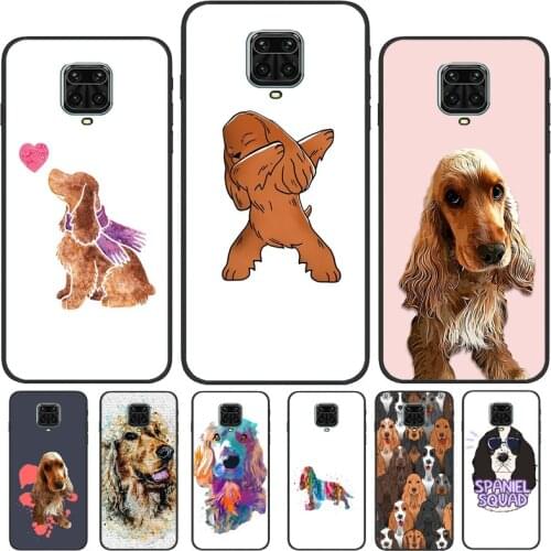 English Cocker Spaniel Dog For Xiaomi Redmi Note 10 8 7 9 Pro 8T 9S Phone Case For Redmi 9 9A 9C 9T 8A 7A K40 Coque