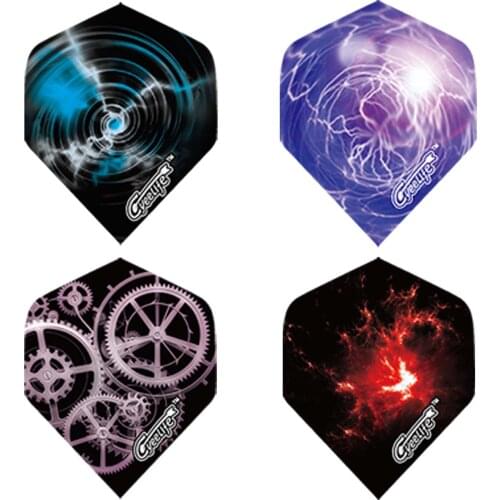 CyeeLife Dart Flights PET Colorful 9pcs Standard Accessory