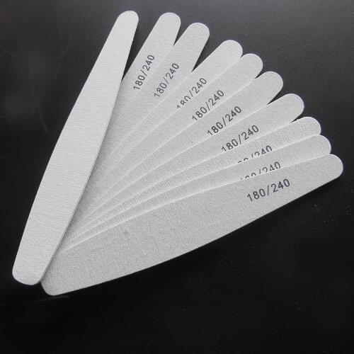 50 pcs wood nail file nail art tool dispoable nail file 180/240 wooden emery board manicure tool free shipping