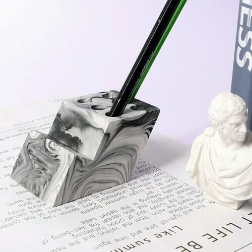 Cement pen holder mobile phone holder silicone mold multi-functional office supplies mold concrete plaster DIY decorative mold