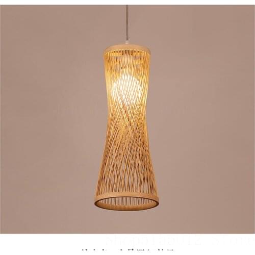 Designer Hand Wovens Bamboo Ceiling Chandelier Living Room Decoration LED Pendant Lamp Restaurant Industrial Decor Chandeliers