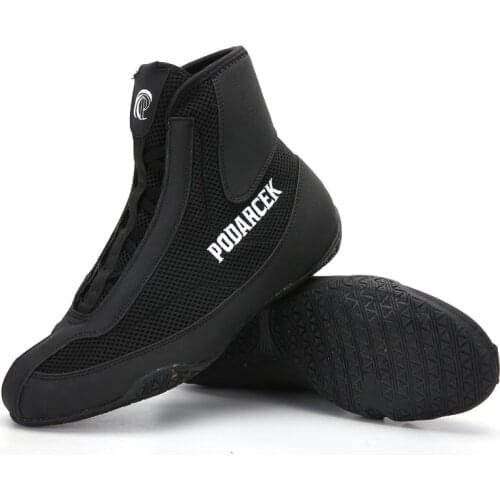 Men Professional Boxing Shoes Wrestling Fighting Weightlift Shoes Breathable Non-Slip Training Fighting Boots Athletic Sneakers