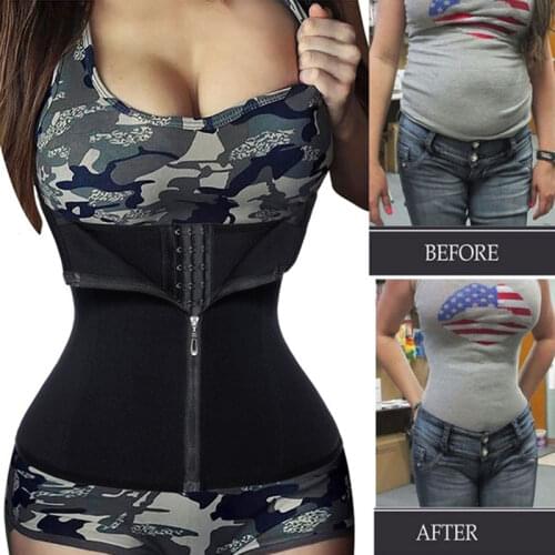 Women Neoprene Sweat Waist Trainer Corset Trimmer Belt Waist Cincher Body Shaper Slimming Workout Shapewear
