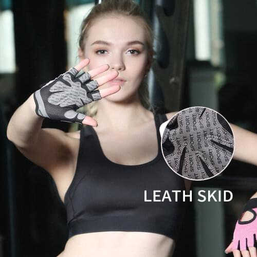 Breathable Men Women Fitness Gloves Gym Weightlifting Gloves Bodybuilding Training Gloves Non-slip Cycling Half Finger Gloves