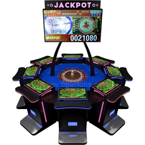 Mega Ball Mega Jackpot 8 Players Electronic Roulette Gambling Casino Machines For sale with Touch Screen