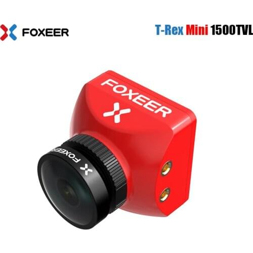 Foxeer T-Rex Mini 1500TVL 6ms Low Latency CMOS 2MP 4:3/16:9 PAL/NTSC Switchable Super WDR FPV Camera for RC FPV Racing Drones