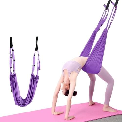 Aerial Yoga Belt Hammock Elastic Belt Legs Can Be Adjusted Splits Lower Waist Stretch Inverted Trainer Fitness -40