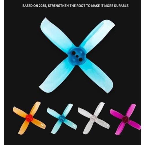 HOMFPV Cinewhoop 4 Pairs Gemfan Hulkie 2036 2x3.6x4 4-blade Propelle 2.5/2in FPV RC Drone Toy Quadcopter