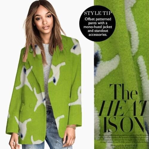 Customize the European big qiu dong upscale female cashmere coat clothing cloth stereoscopic flower wool fabric/100cm*150cm