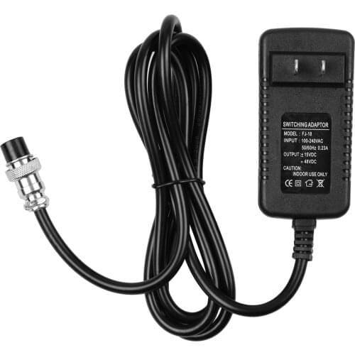 Mixing Console Mixer Power Supply AC Adapter 15V 230mA Universal 4-Pin Round Connector for 16 Channels or below Mixing Consoles