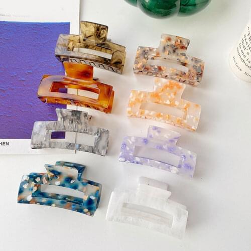 Korean Large Hair Claws Elegant Clear Acrylic Hair Clips Hairpins Barrette Headwear for Women Girls Hair Accessories Gifts