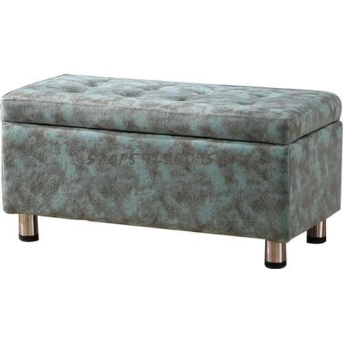 Porch Shoes Changing Stool Storage Sofa Stool Rectangular Clothing Fitting Room Bed Tail Can Sit Simple Stool Box Bedroom