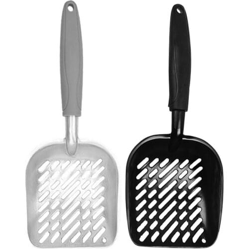 Aluminum Alloy Cat Litter Shovel Kitten Cat Pooper Waste Poop Cleaner Pet Sand Shovel Cat Litter Scoop Sifter Pet Cleaning Tools