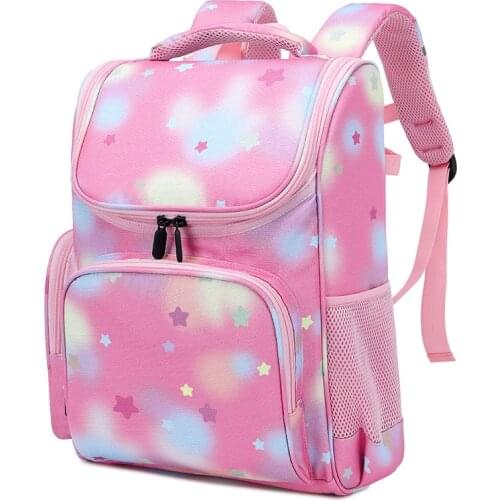 Cute Star Princess School Backpack for Girls Kids School Bags Elementary Children Bookbag Durable Schoolbag Waterproof