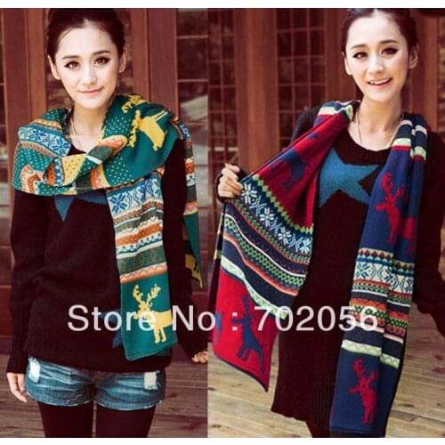 Fashion winter knited scarves Neck warmer shawl poncho Scarf Sarongs Hijabs Bandanas 205*35cm about 300grams 9pcs/lot #3380