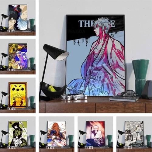Modular Canvas Gintama HD Prints Wall Artwork Poster Japanese Anime Paintings Living Room Home Decoration Pictures No Framework
