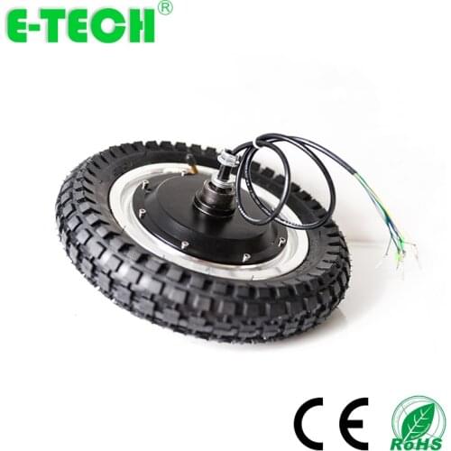 12 inch 36V 48V 400W with hall sensor brushless scooter hub motor