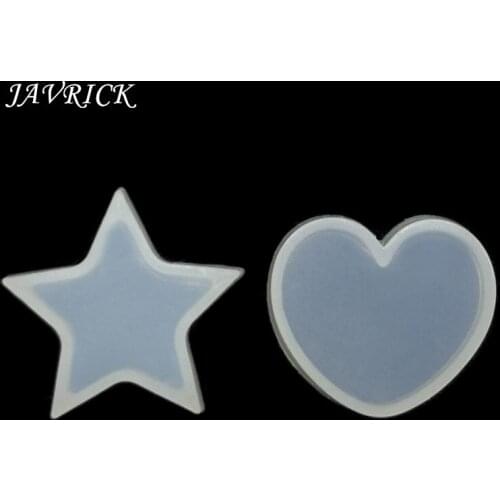 DIY Star Heart Silicone Resin Mold Resin Necklace Pendant Jewelry Making DIY Tools