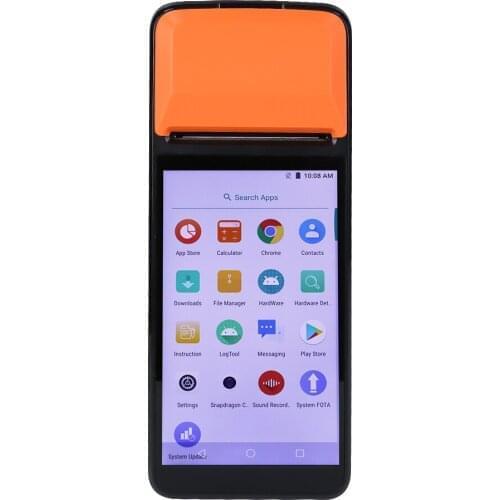 Portable Handheld POS PDA Terminal Thernal Printer 3G/4G with GPS 58mm WIFI Android 7.1 Rugged Industrial