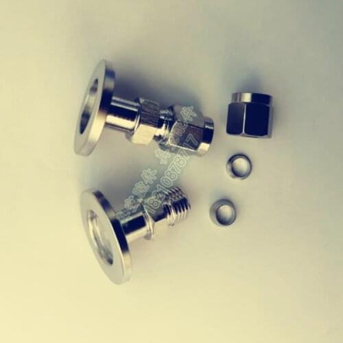 Vacuum KF16 25Flange swivel sleeve joint kf Chuck to 6 8 10 12mm 1/4 3/8 1/2